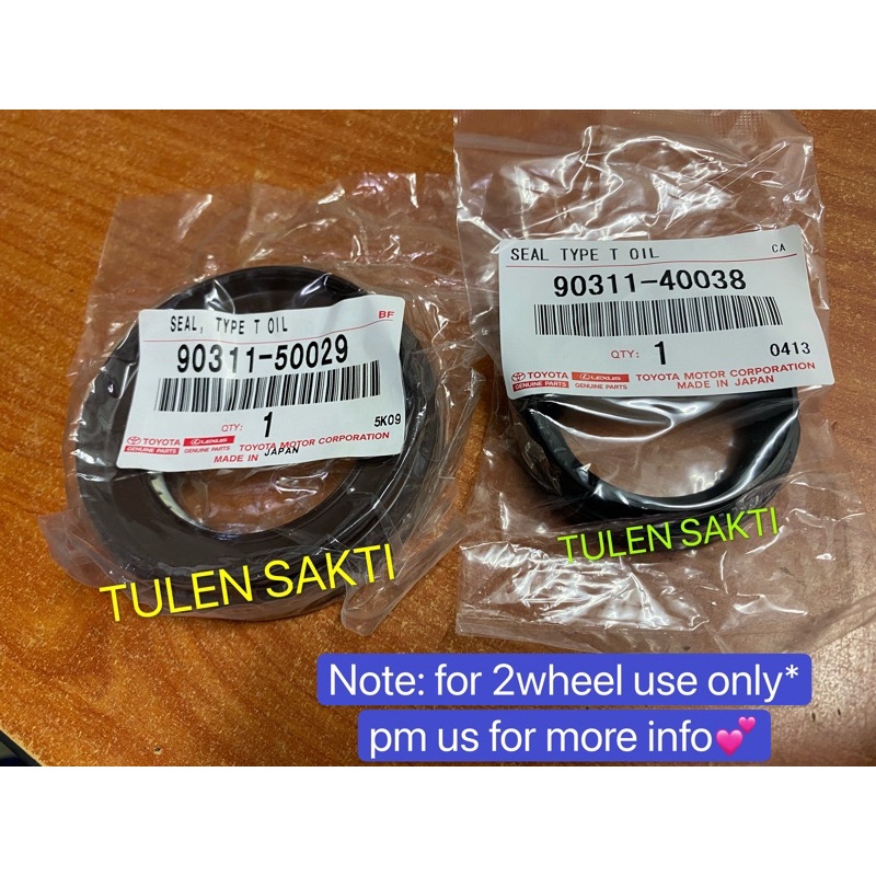 Genuine Toyota Oil Seal; Seal 90311-50029