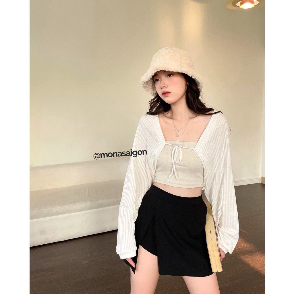 [VOUCHER 12%/149K] Áo cardigan tay dài MONÁ - JENA