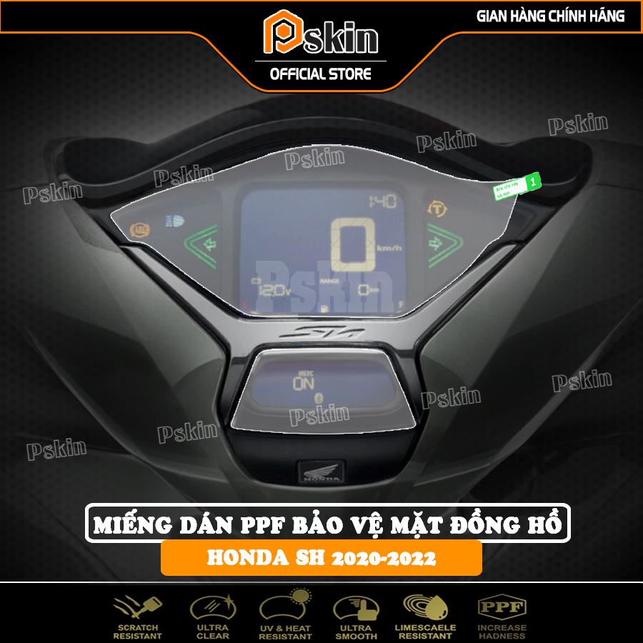 Miếng dán ppf bảo vệ mặt đồng hồ xe honda sh 2020-2022