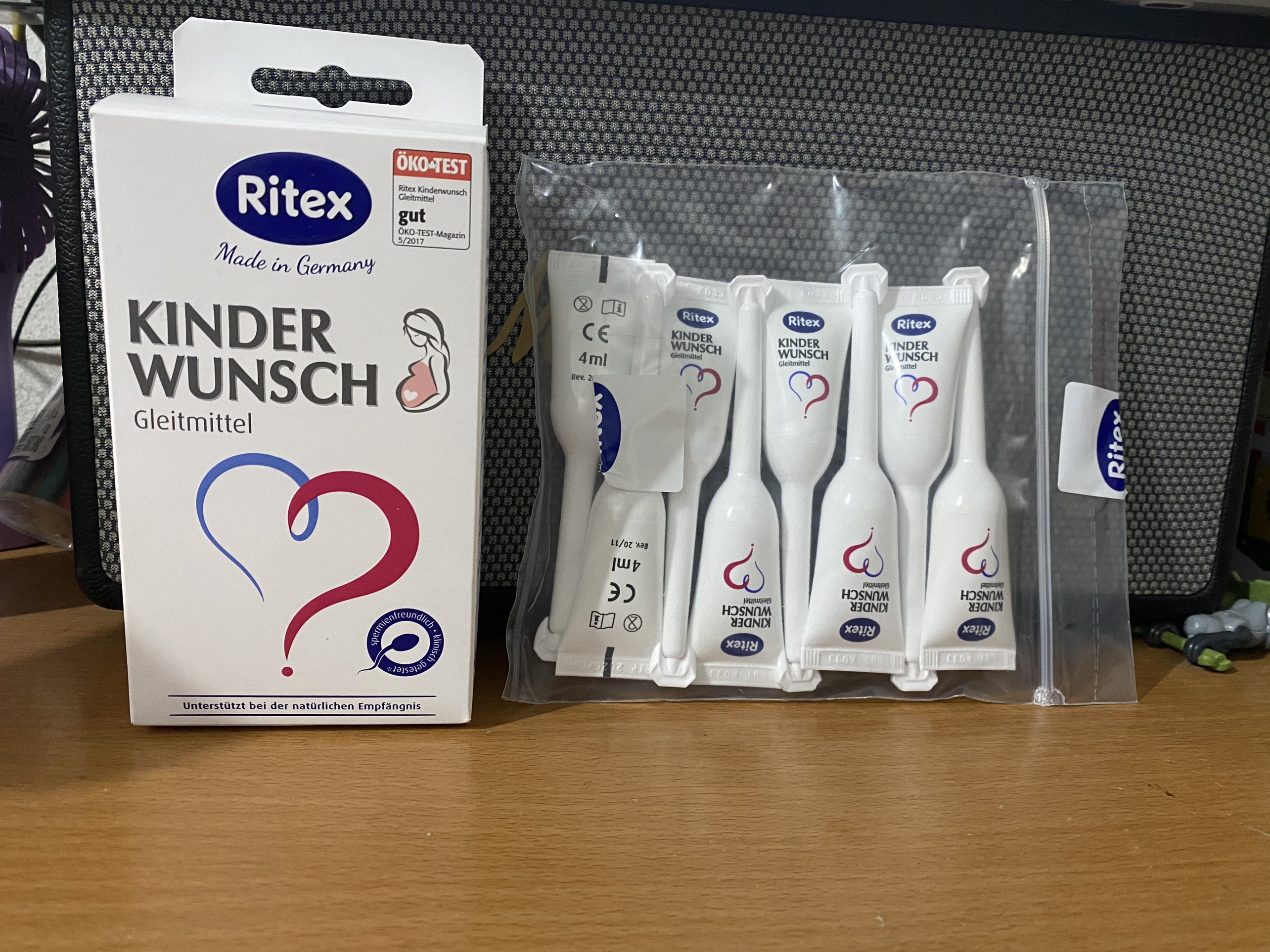 Gel Ritex Kinderwunsch hỗ trợ thụ thai (bán lẻ ống hoặc hộp)-- Đức