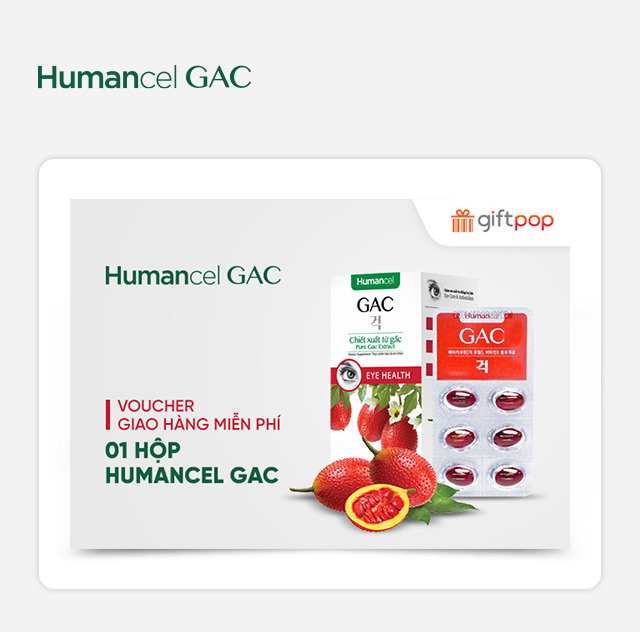Super Gac - Voucher 1 hộp Humancel GAC