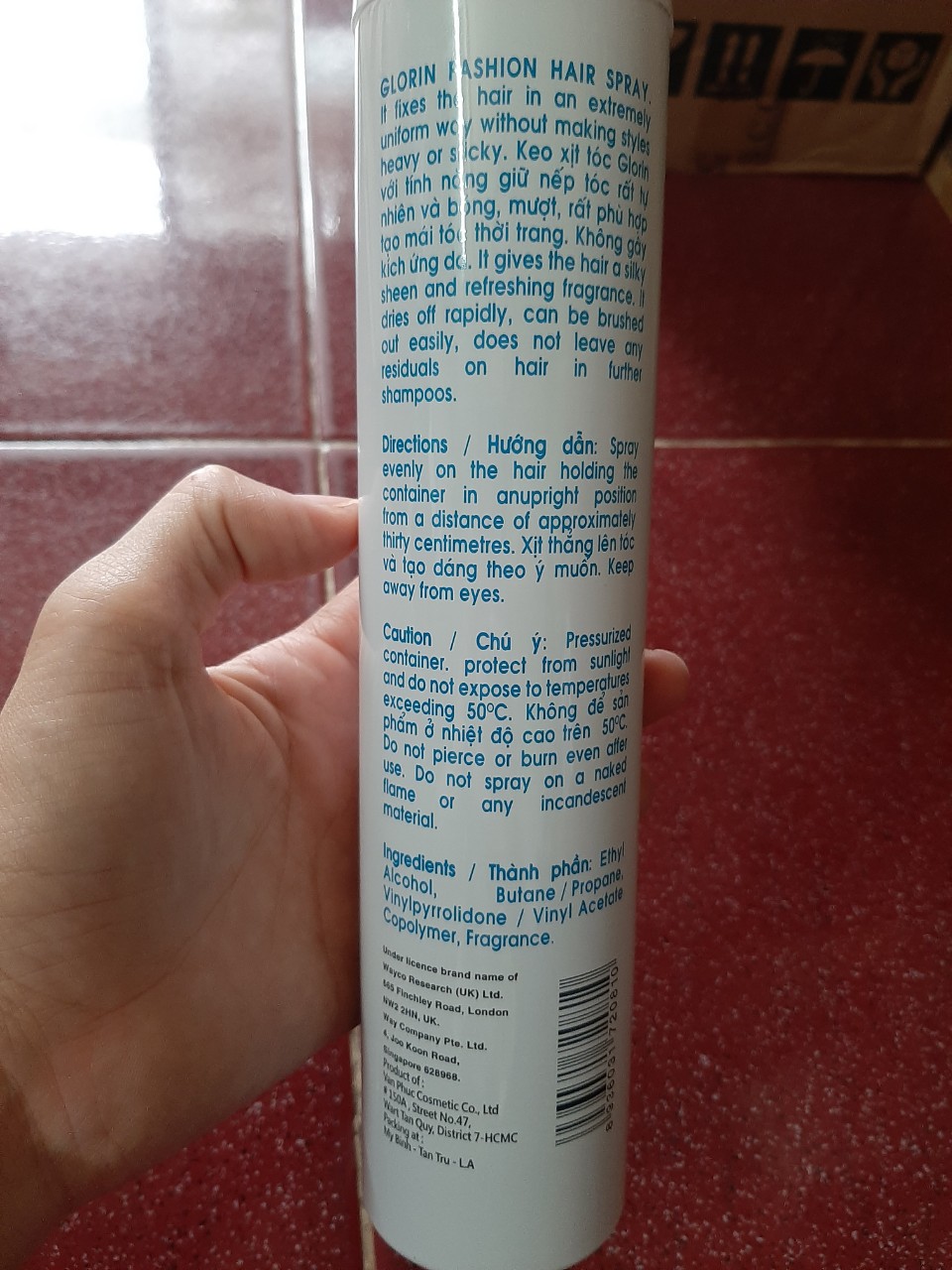 Keo Xịt Tóc Giũ Nếp GLORIN 420 ml