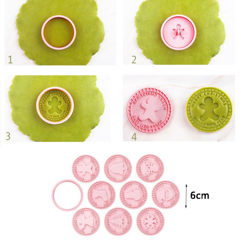 9Pcs%20Cookie%20Tools%203D%20Christmas%20Cookie%20Cutters%20Plastic%20Pink%20Biscuit%20Mold%20Santa%20Snowman%20Bell%20Elk%20Pattern%20Cookie%20DIY%20-%20Image%202