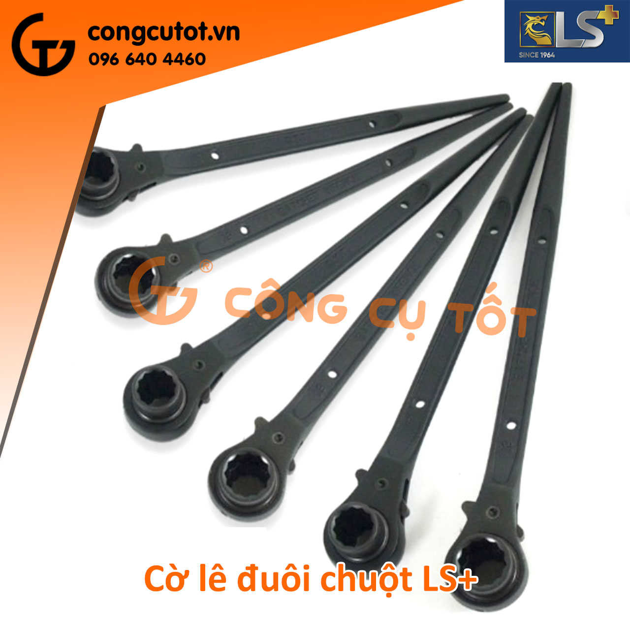 Cờ lê đuôi chuột hiệu LS+ size tùy chọn