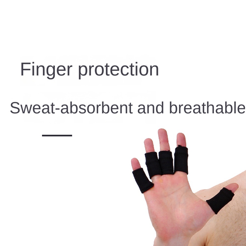 10Pcs Finger Brace Splint Sleeve Thumb Support Protector Elastic Breathable Stabilizers for Basketball Golf