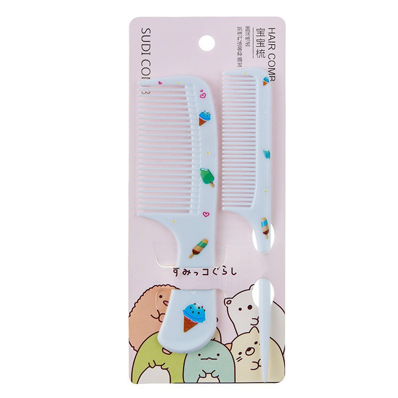 Set 2 Lược Chải Tóc Họa Tiết Cute