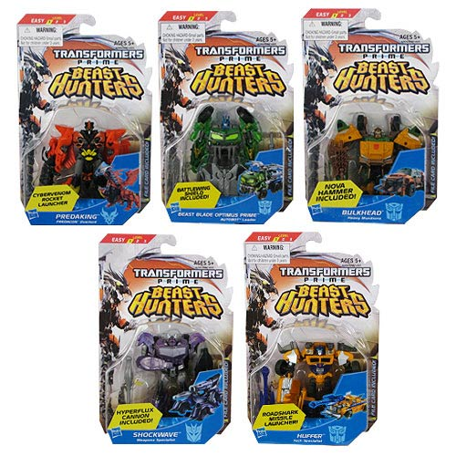 Đồ Chơi Robot Transformers Prime biến hình Optimus Prime/Predaking/Bulkhead/Magnus/Shockwave/Huffer - Beast Hunters Commander (Box)