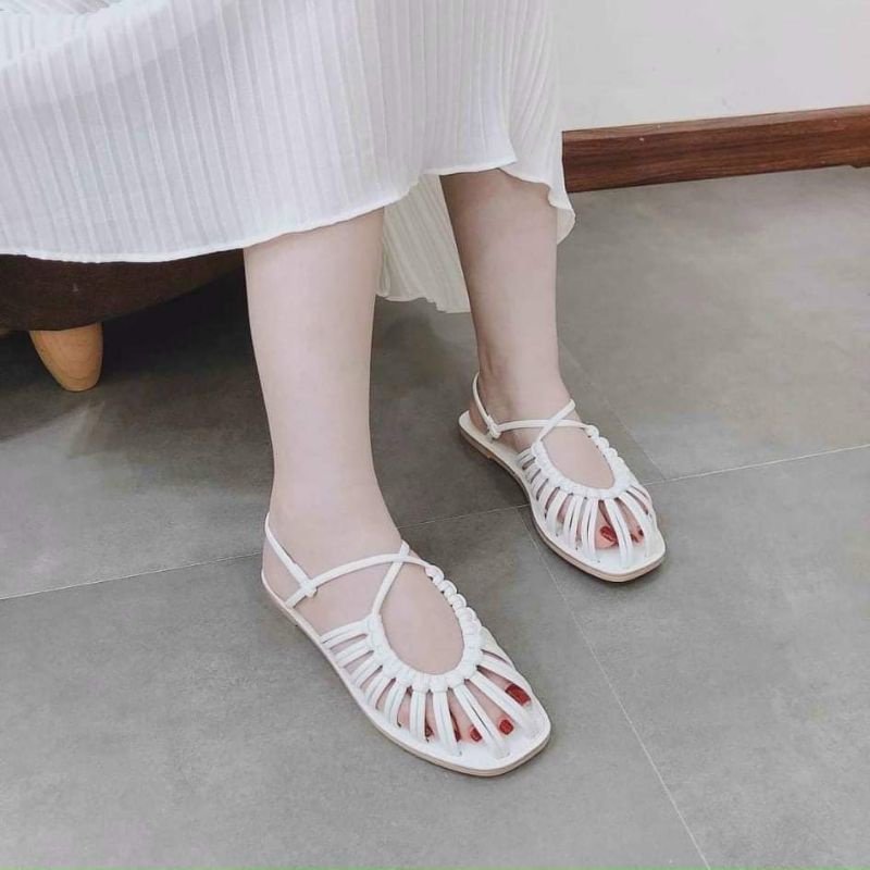 GIÀY SANDAL THẤP QUAI ĐAN CHIẾN BINH CÓ SIZE LỚN 35-42
