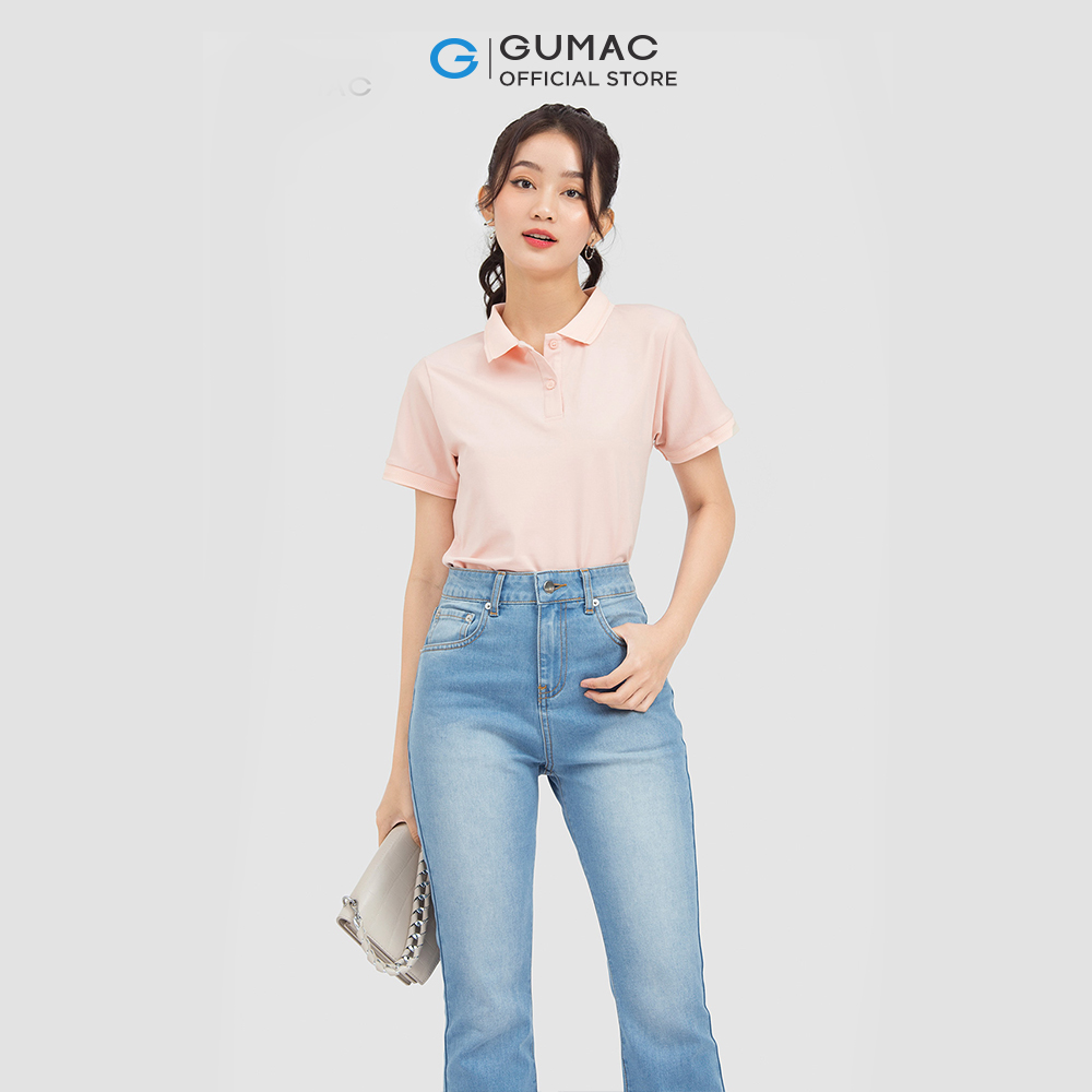 [15 - 17.5 | TẶNG QUÀ đơn từ 499K] Áo polo nữ GUMAC ATC06013 phối bo