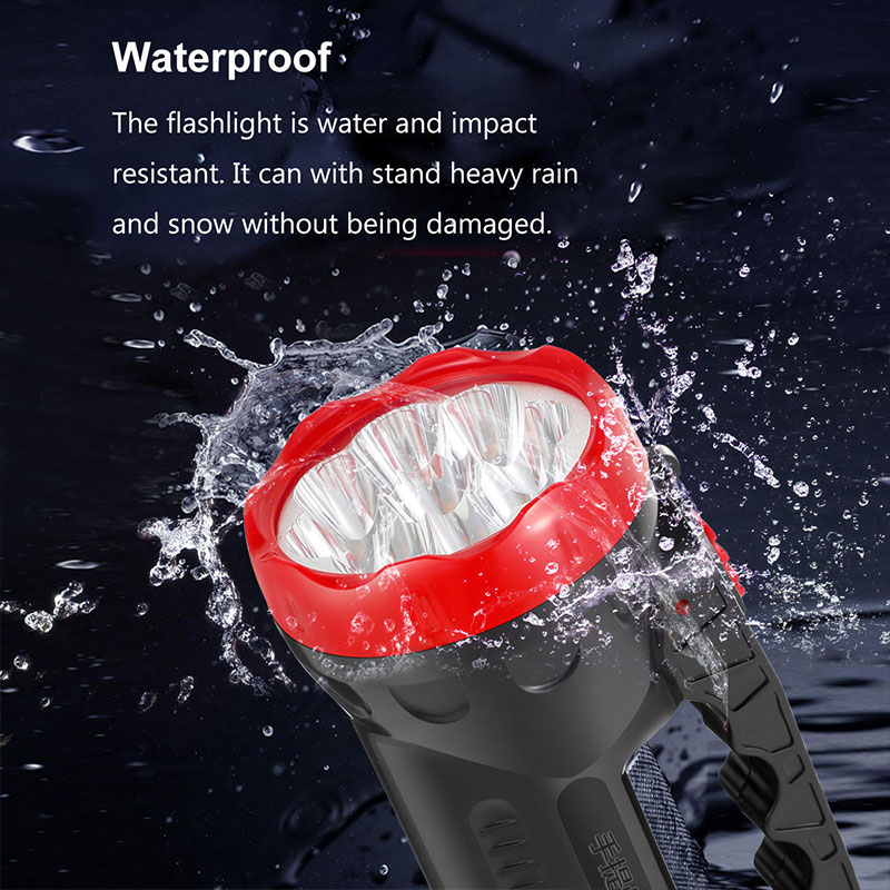 LIZARD LED rechargeable flashlight outdoor strong light searchlight holding emergency light elderly plastic torch