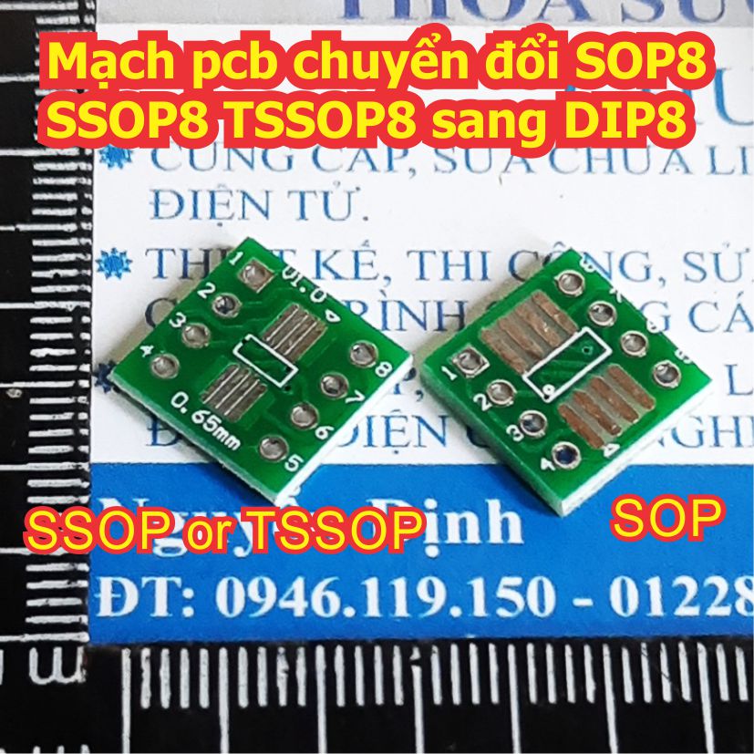 10 cái Mạch pcb chuyển đổi SOP8 SSOP8 TSSOP8 sang DIP-8 kde3265