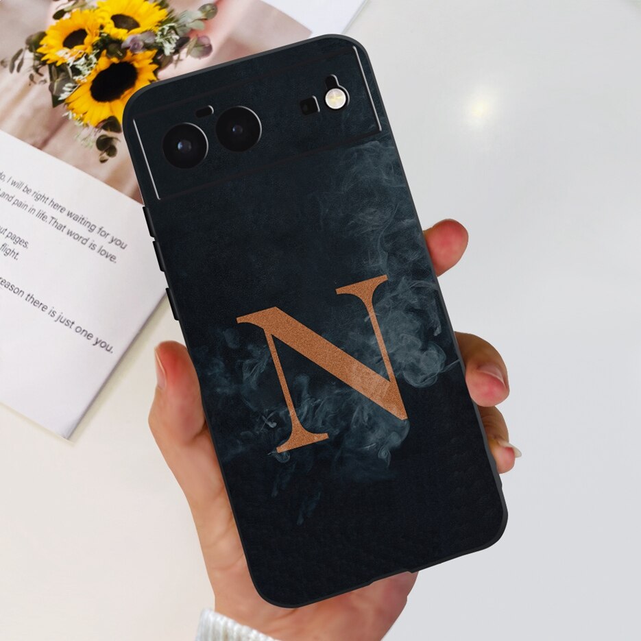 Cho Google Pixel 6 trường hợp pixel 6A chữ sang trọng bìa chống sốc Silicon mềm Ốp điện thoại cho Google Google Pixel 6 Pro pixel6 6A vỏ