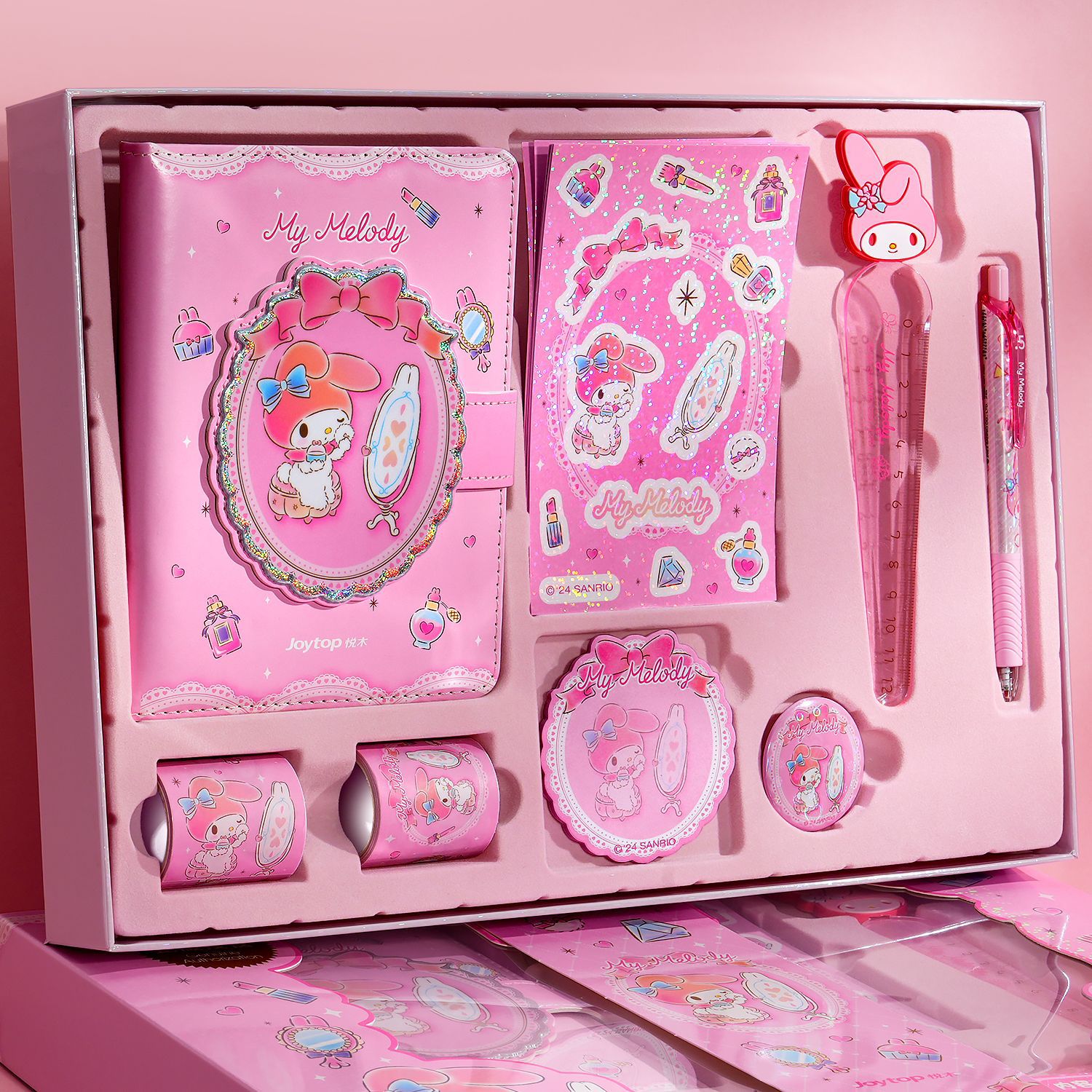 Sanrio%20Kuromi%20Stationery%20Set%20My%20Melody%20Cinnamoroll%20Pas%20Notepad%20Mini%20Notebook%20Signature%20Pen%20Students%20Supplies%20Kids%20Gift%20-%20Image%205