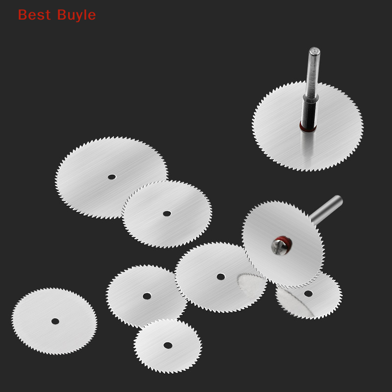 11PCS Kit Mini Circular Saw Blade Electric Grinding Cut Cutoff Mandrel Set