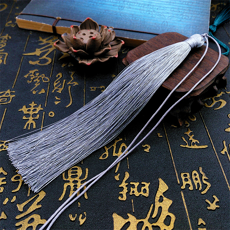 Tua rua nhiều màu 15cm gắn sáo quạt nguyên liệu làm trâm làm trang sức cổ trang