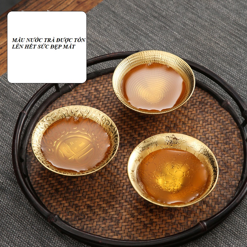 Chén Sứ Cảnh Đức dát vàng 24K (Sản phẩm cao cấp 75 ml)