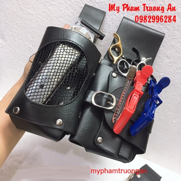 [Hàng mới về] Túi đựng kéo lược tông đơ cắt tóc 2 ngăn
