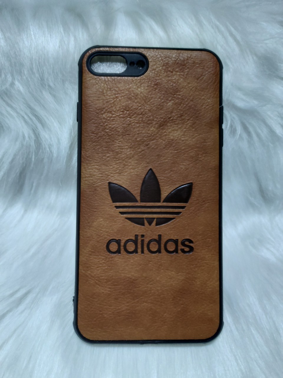 IPHONE 7Plus/8Plus - Ốp lưng da Adidas viền nhựa dẻo cho máy IPHONE 7Plus/8Plus