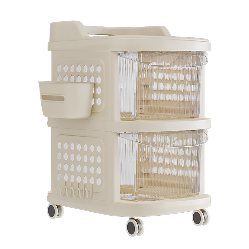 Shelf Storage rack Cart shelf Landing movable Multi-layer storage cabinet Snacks trolley Household living room snack car