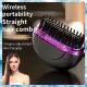 (ABRY) Wireless Rechargeable Travel-Friendly Portable Ionic Hair and Beard Straightener Brush,Mini Hair Styler. 