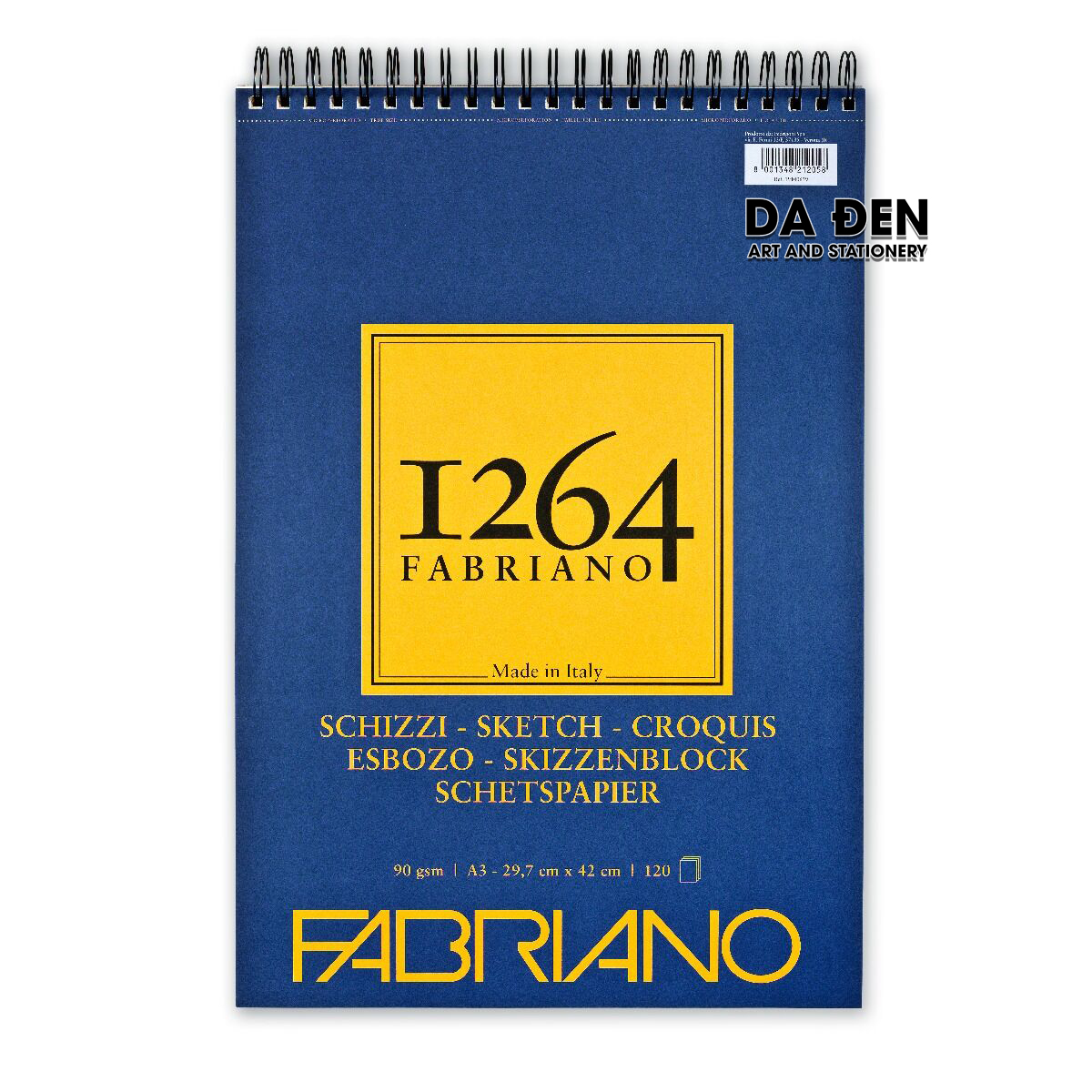 Sổ fabriano 1264 sketch a3|a4|a5 90gsm