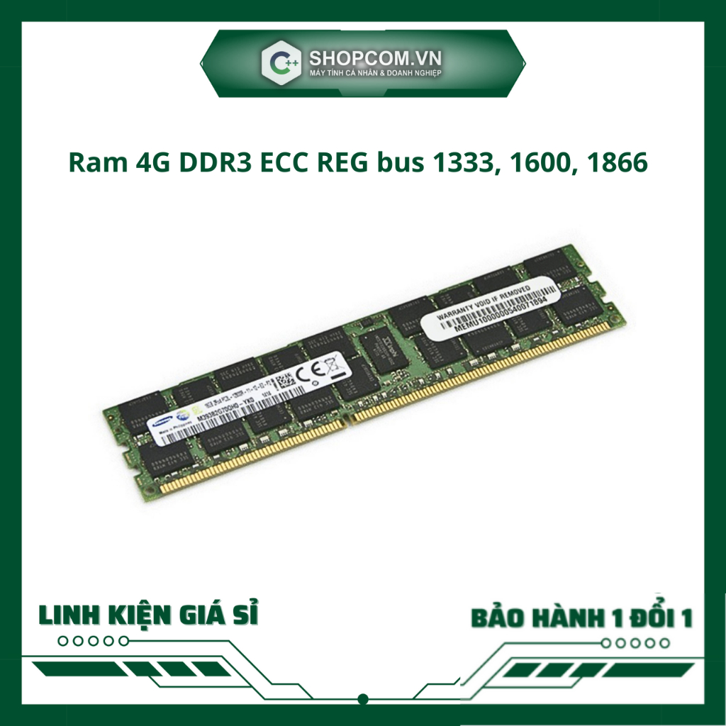 Ram 4g ddr3 ecc reg bus 1333, 1600, 1866