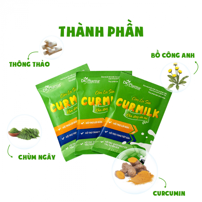 Cốm lợi sữa Curmilk 20 gói