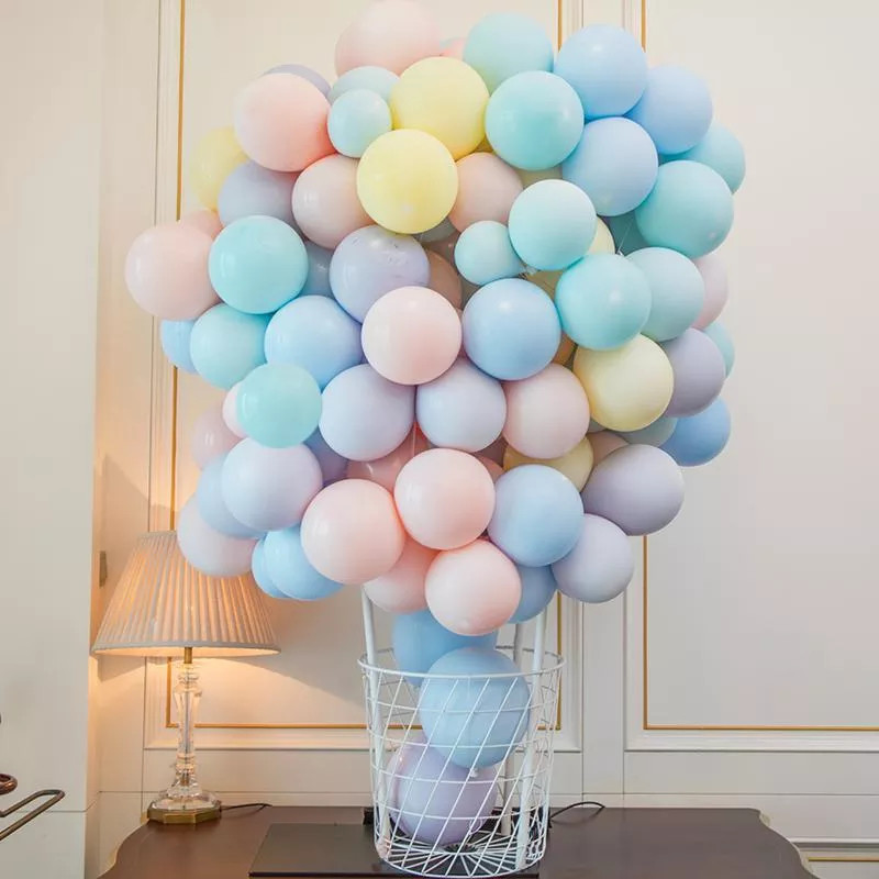 Combo 20 Bong Bóng Pastel Macaron Size 10 inch