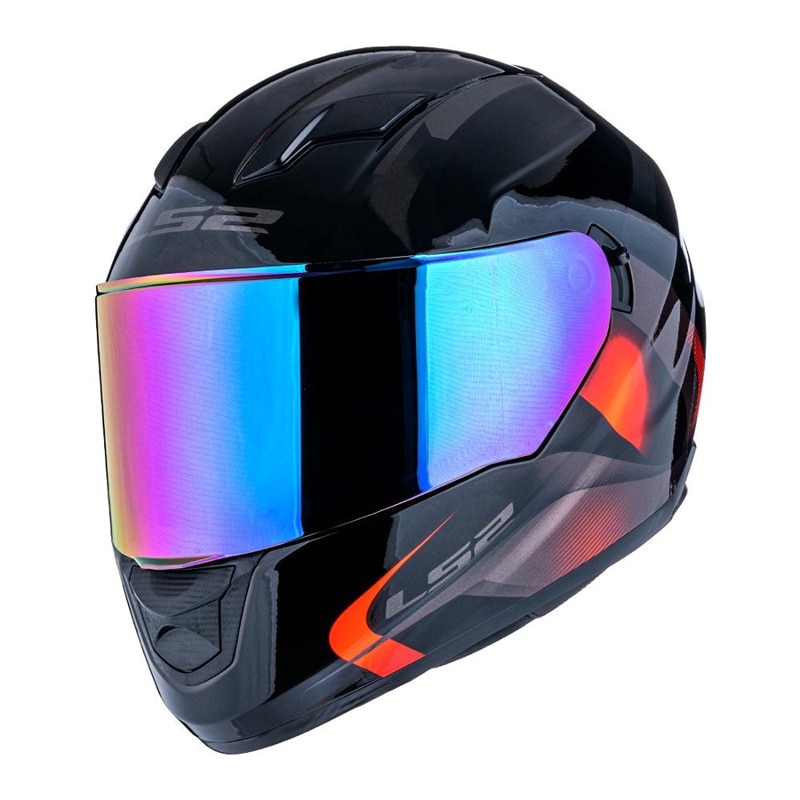 LS2 Visors For FF320 Stream FF353 Rapid FF328 FF800 Motorcycle Helmet Original Replace Extra Lens Black Iridium Silver
