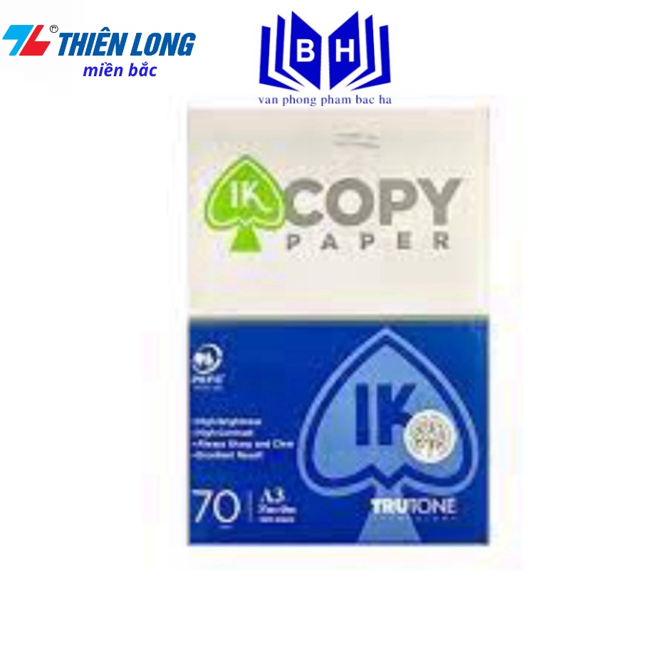 Ram giấy A3 70 gsm IK Copy (500 tờ)