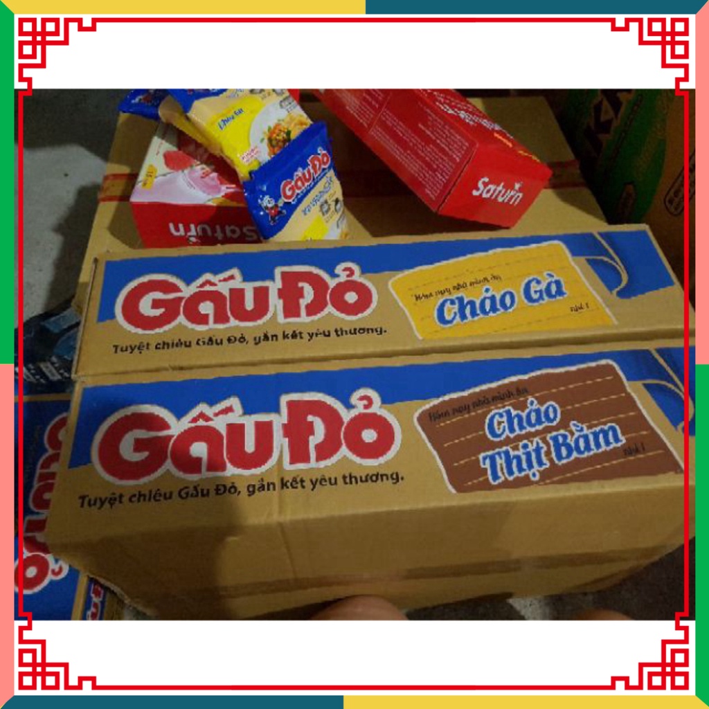 HOT LIKE 1 GÓI CHÁO ĂN LIỀN GẤU ĐỎ 50G