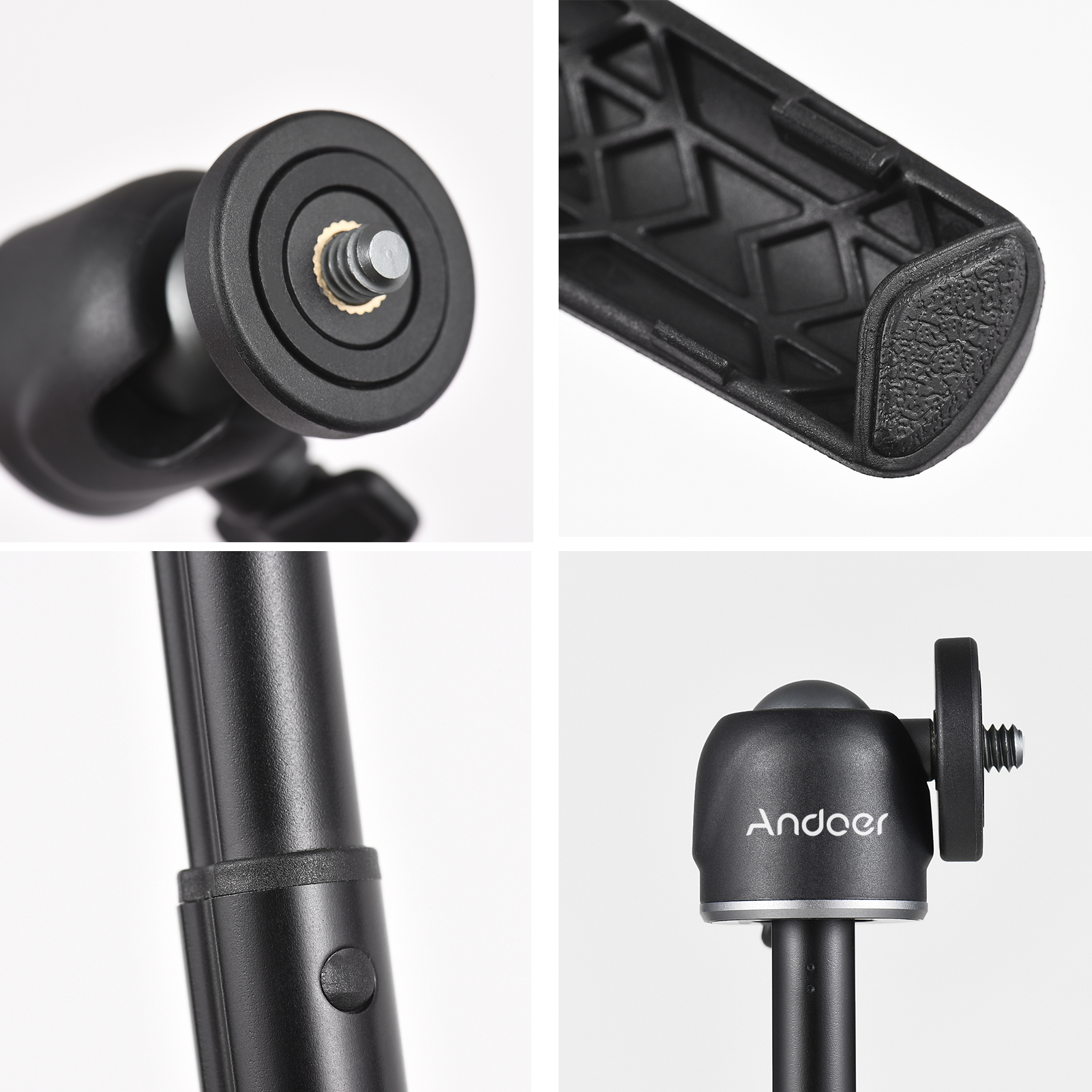 Ulanzi MT-08 Mini Extendable Desktop Tripod Handheld Photography Bracket Stand with Flexible Ballhead 1/4 Inch Screw Mount for Selfie Travel Vlogging