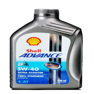 •	        Shell Advance    Ultra  Scooter   5W40  0.8 lít