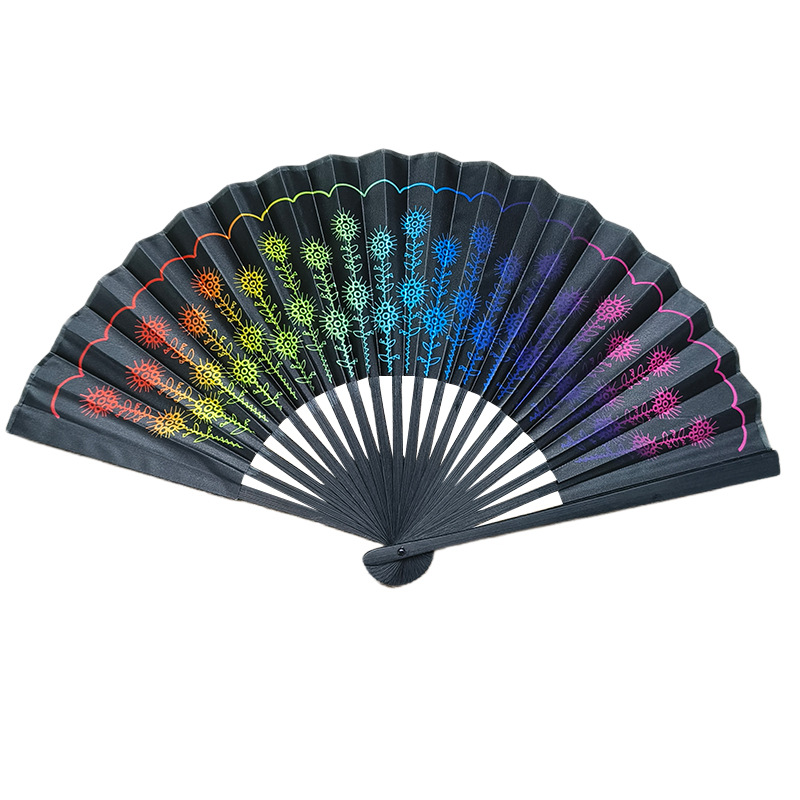 Fan Japan Rave 23CM Foldable Handheld Rave Fan Chinease/Japanese Style Gradient ...