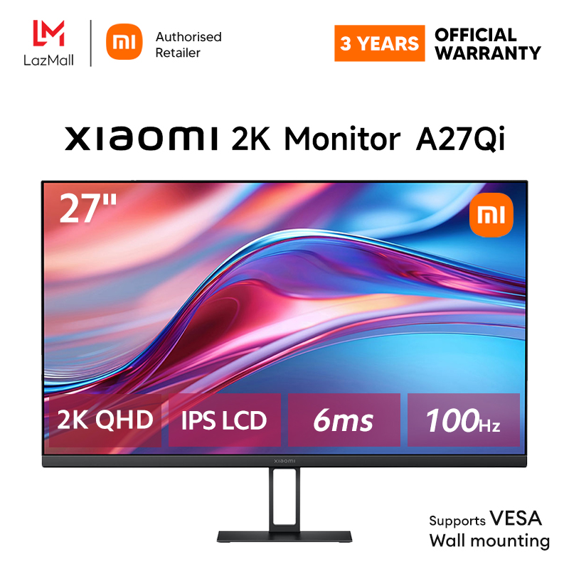 Xiaomi 2K Monitor A27Qi 27 Inch 2K QHD IPS 100Hz Low Blue