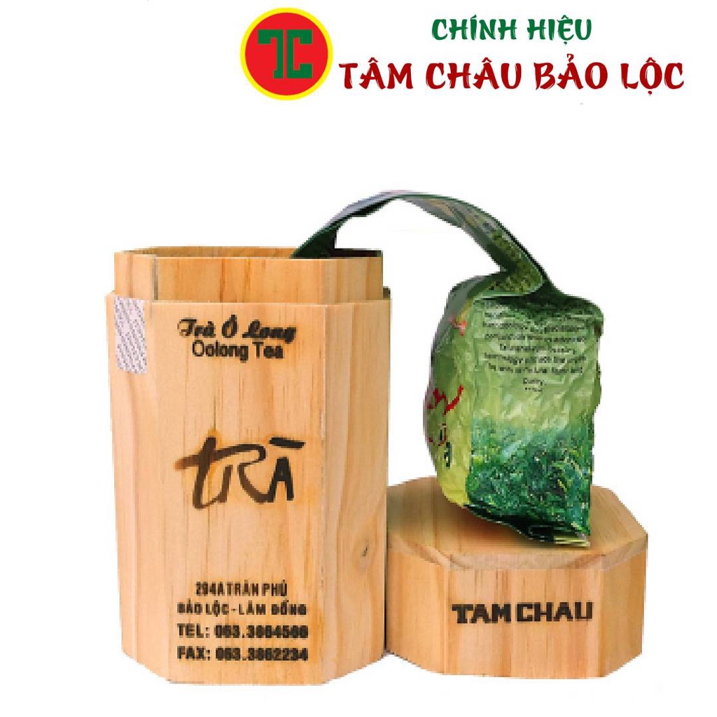 Trà Olong Tâm Châu Hộp Gỗ 100g