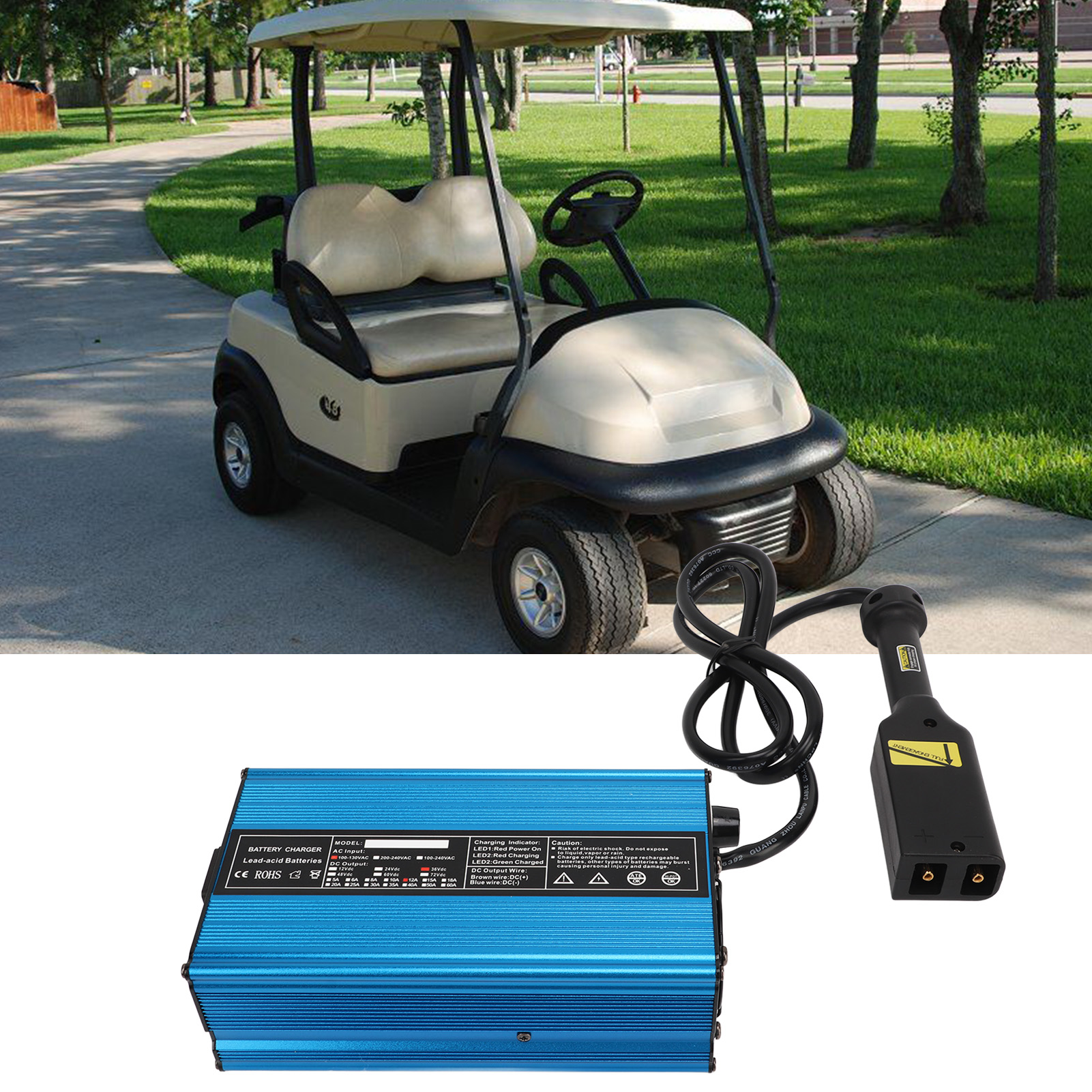 36V Battery Charger D Style PLUG Golf Cart Charger Portable High