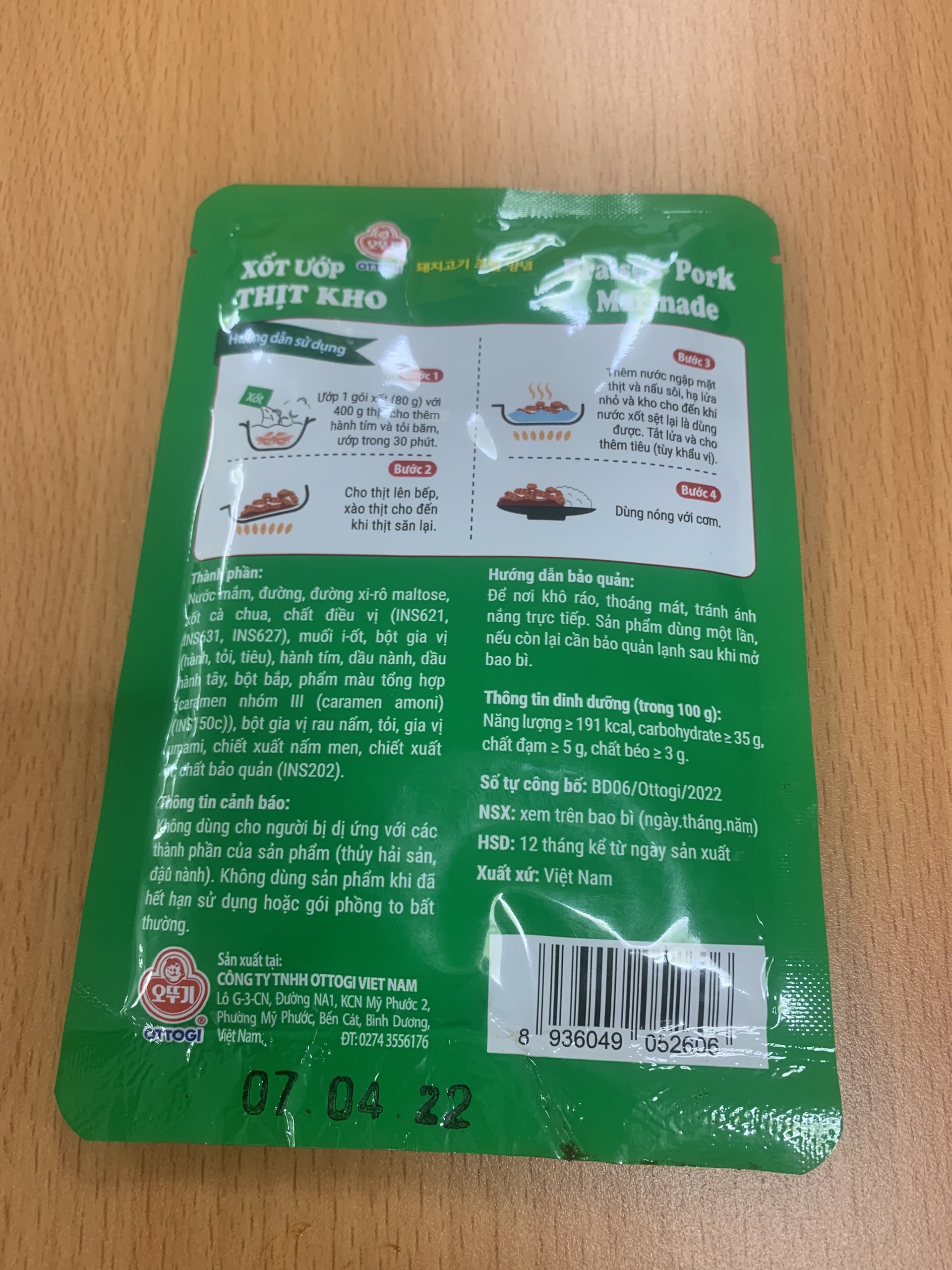 Xốt Ướp Thịt Kho Otoki 80g