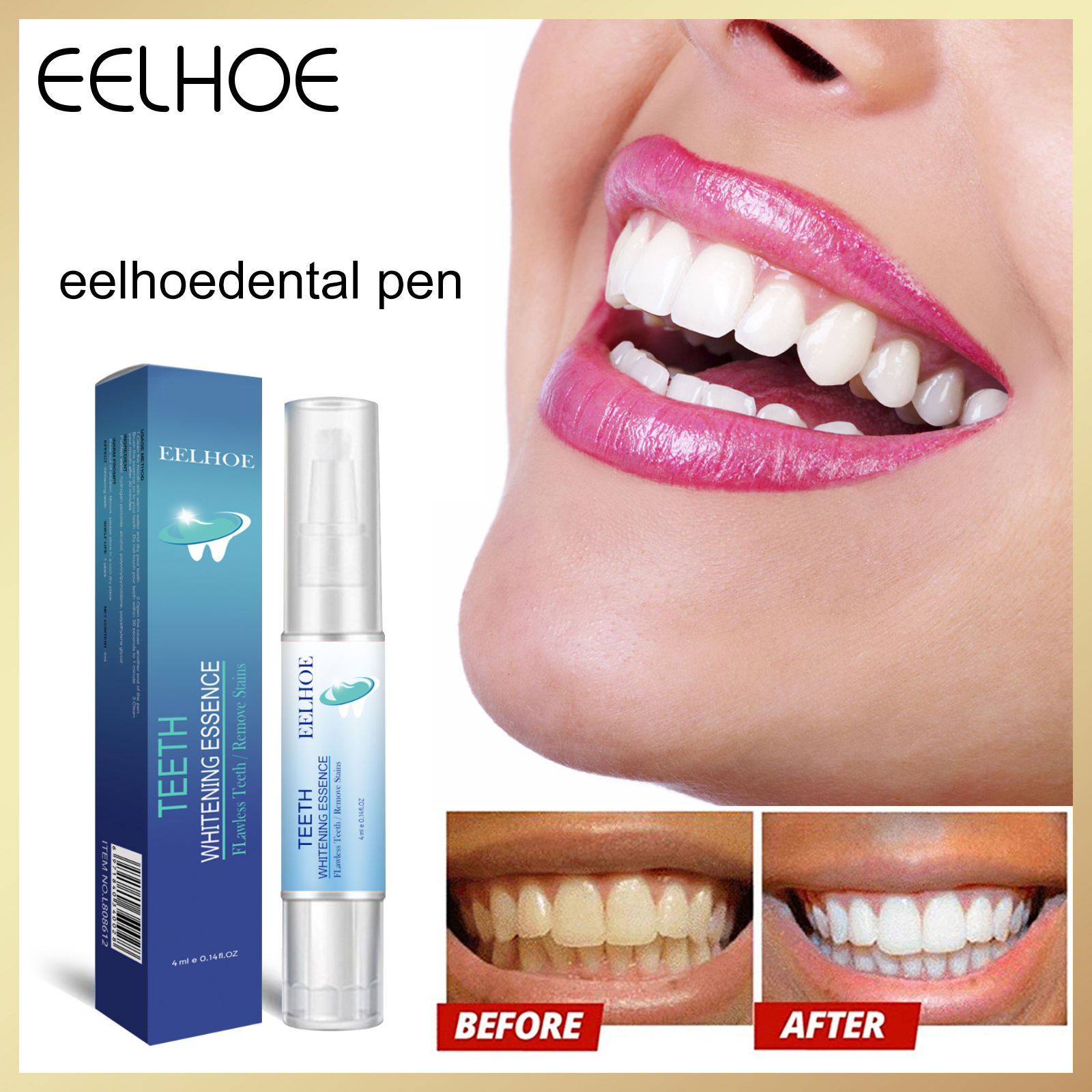 Eelhoe Teeth Whitening Pen Dazzling White Whitening Pen For Teeth Teeth