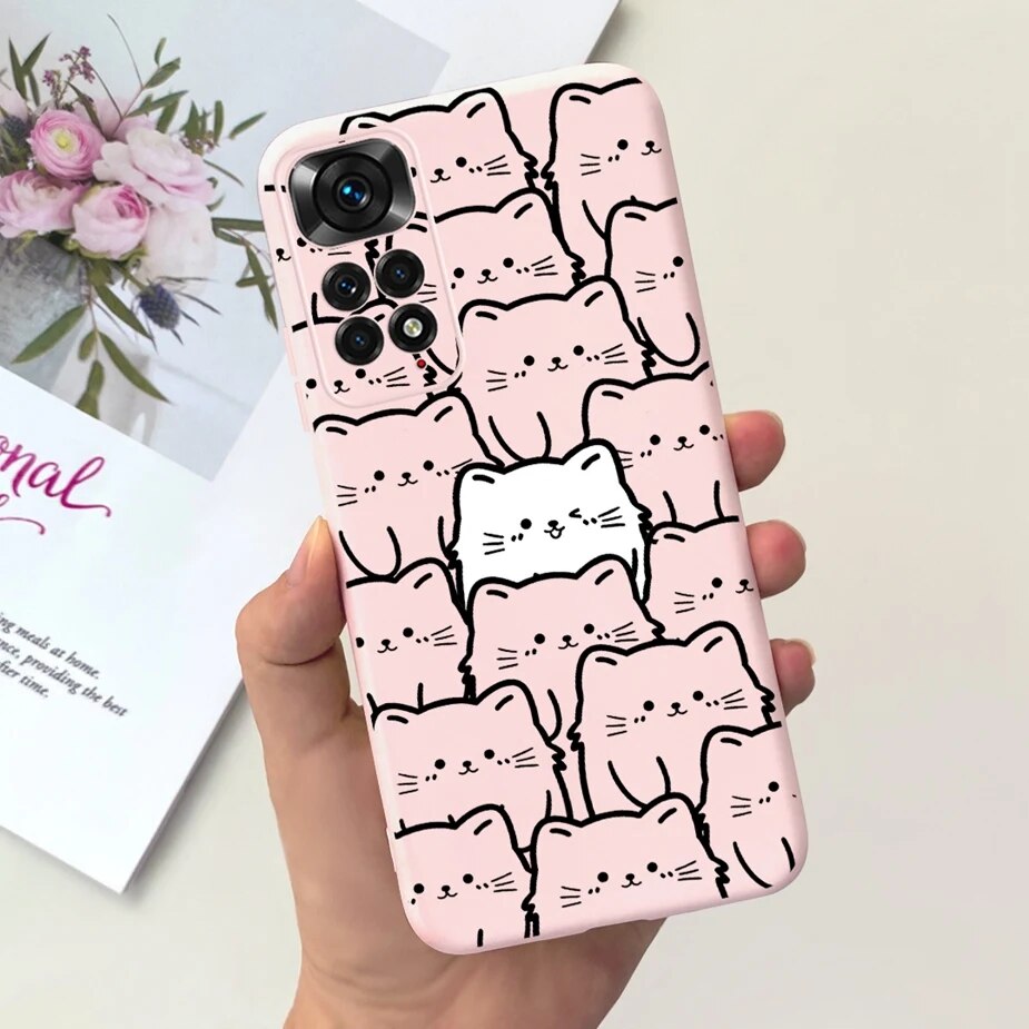 For xiaomi redmi note 11 4g case redmi note 11s cute fashion painted cover soft tpu phone case for redmi note 11 pro plus casing