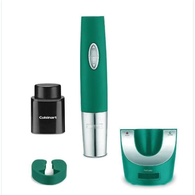 Bộ Dụng Cụ Mở Rượu Vang Tự Động Cuisinart, Dụng Cụ Mở Rượu Vang Không Dây, Phong Cách Sang Trọng, Thanh Lịch, Dễ Dàng Cầm Nắm Đồ Mở, Chất Liệu Thép Không Gỉ, Nhập Đức
