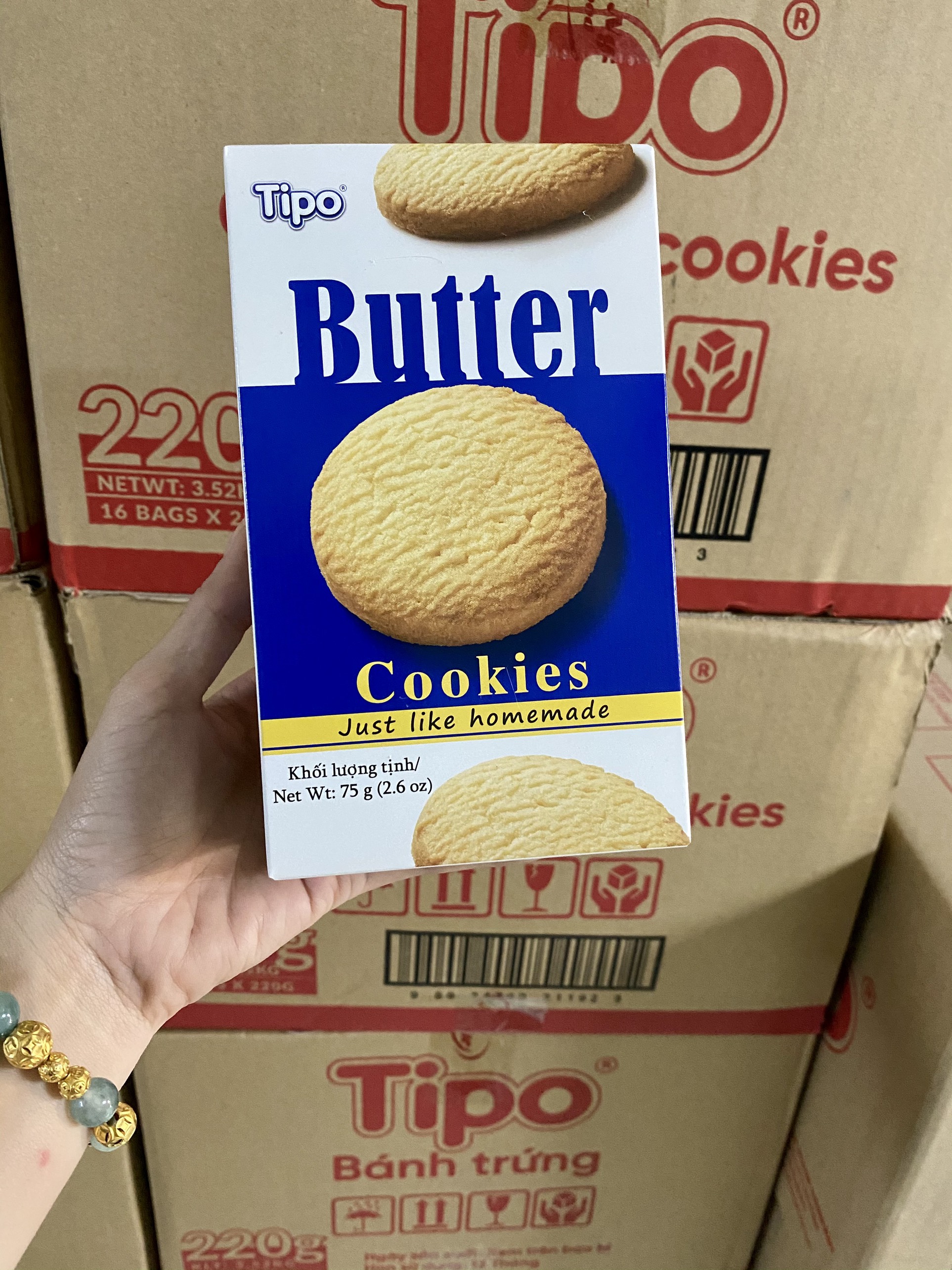 TIPO BÁNH COOKIES BƠ 75G