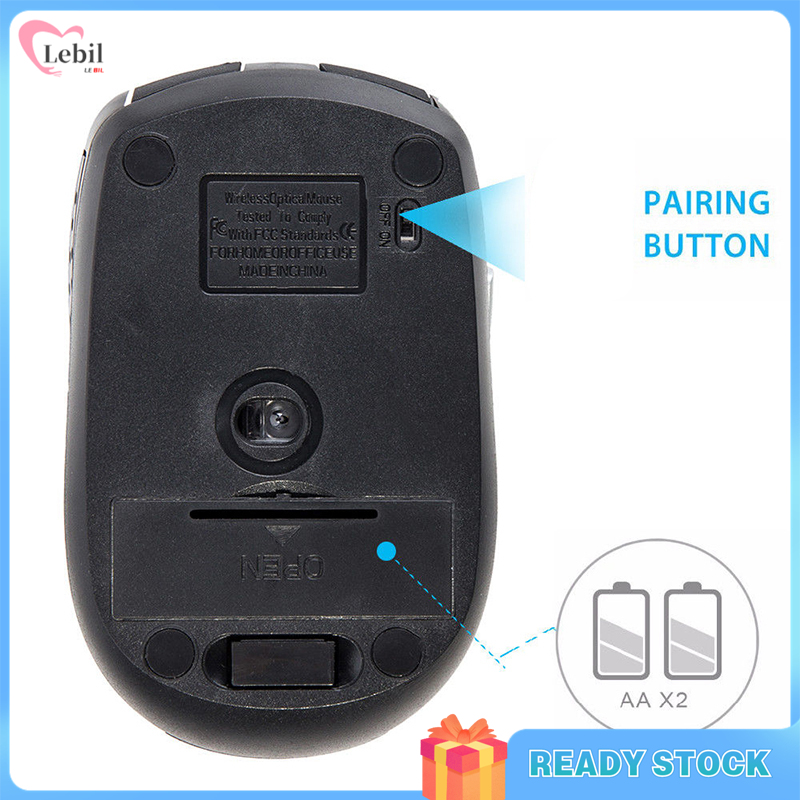 2.4GHZ Portable Wireless Mouse Cordless Optical Scroll Mouse for PC Laptop