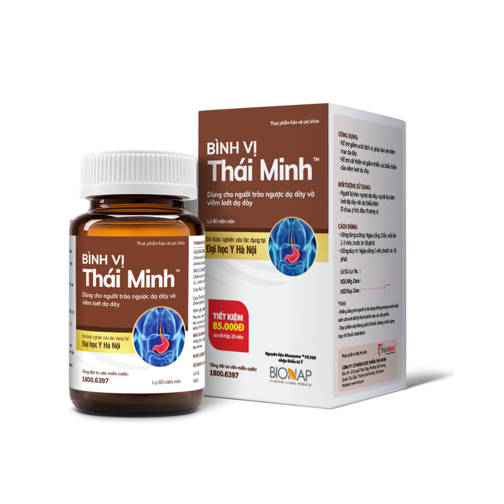 Bình Vị Thái Minh - hỗ trợ giảm đau dạ dày từ thảo dược