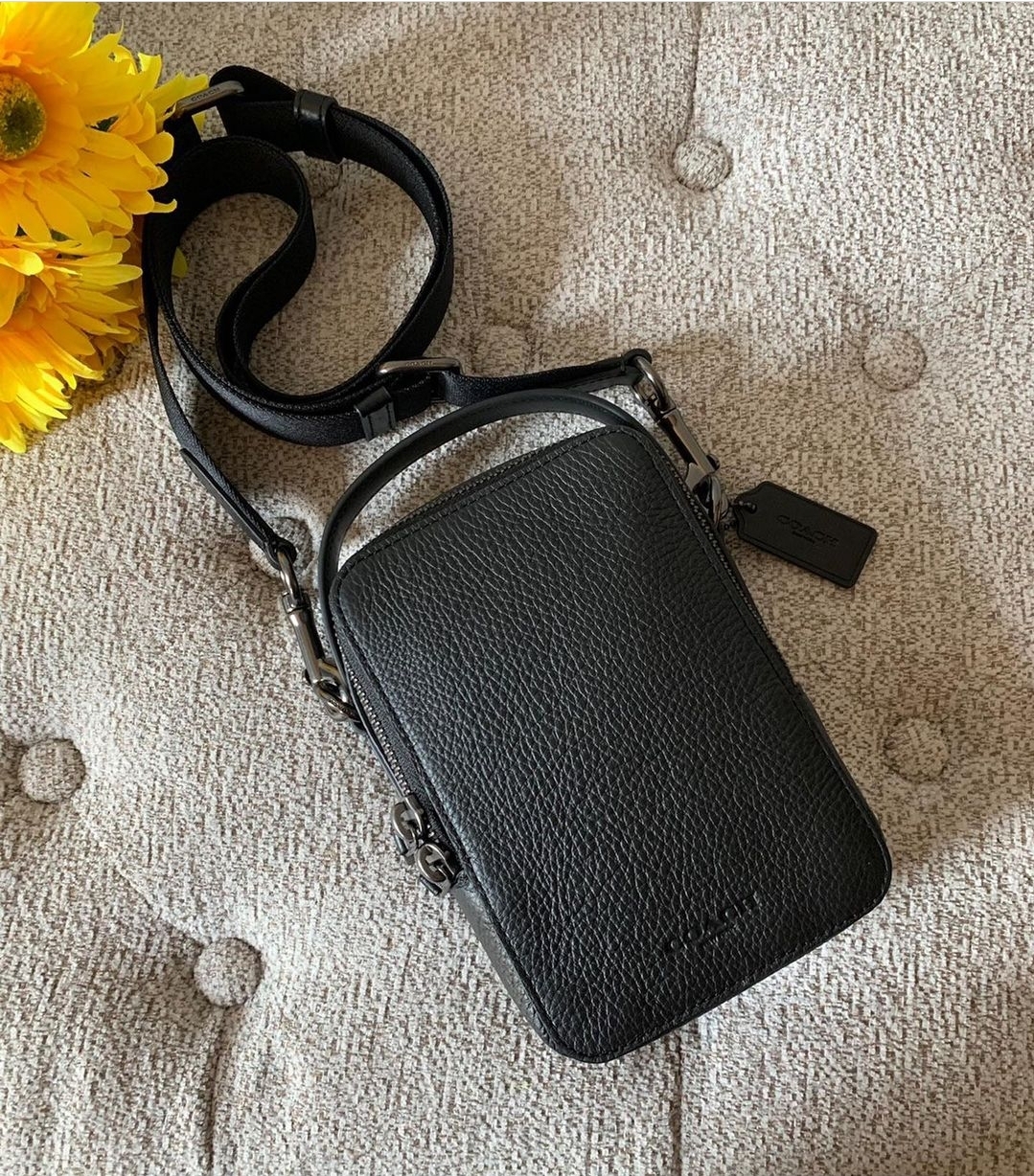 Coach C3147 Top Handle Crossbody Bag Black Lazada PH