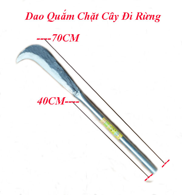 Dao Phát Cây Phát Cỏ Thép Nhíp Xe Cán Sắt