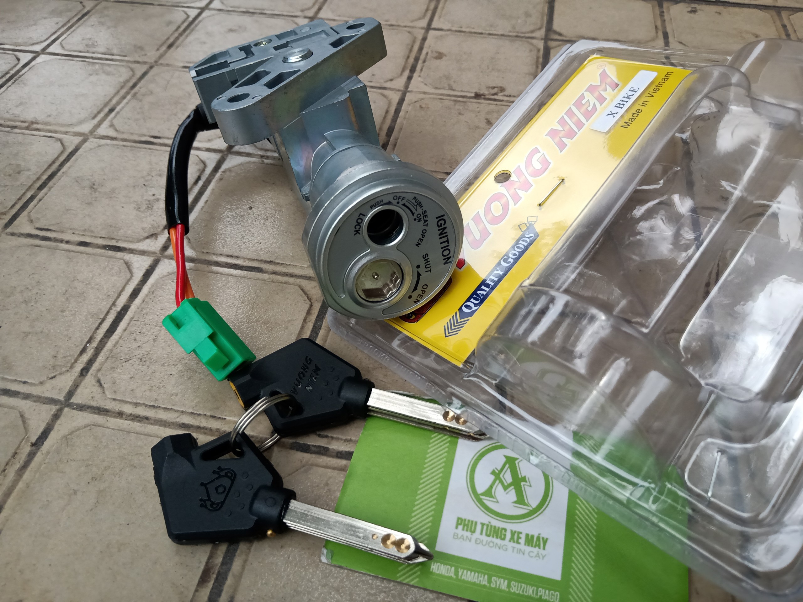 BỘ Ổ KHÓA XBIKE 6 CẠNH