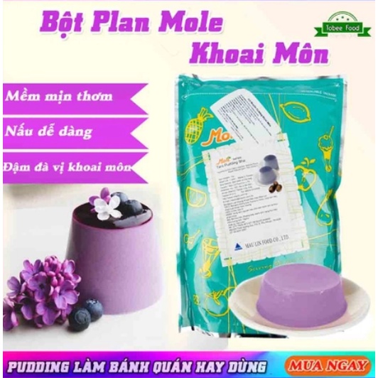 Bột pudding (flan) Mau Lin More vị khoai môn gói chia 50g