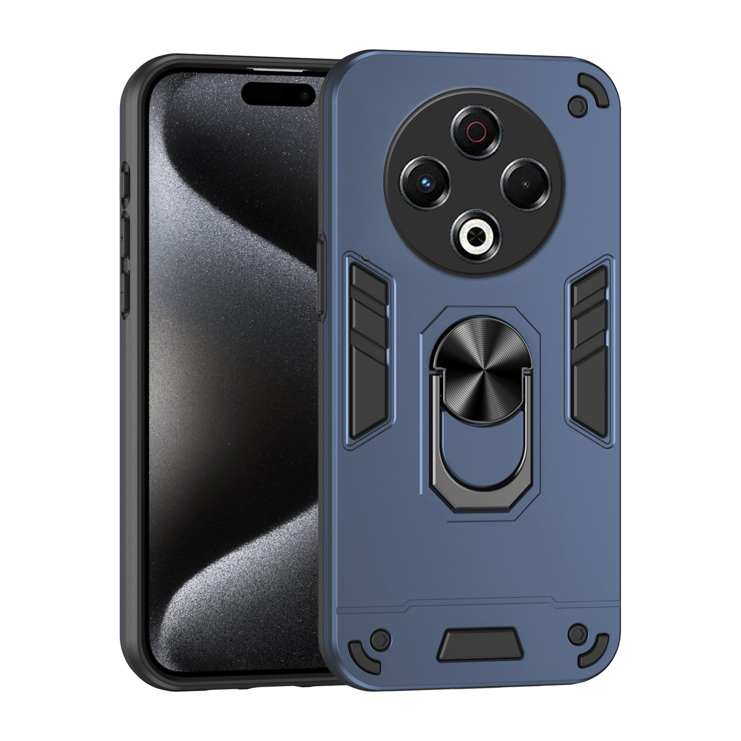 For infinix Hot 50 Pro case Shockproof Armor Stand with Holder Car adsorb Ring Back cover For infinix Hot 50 Pro Back cover Phone Cases. 