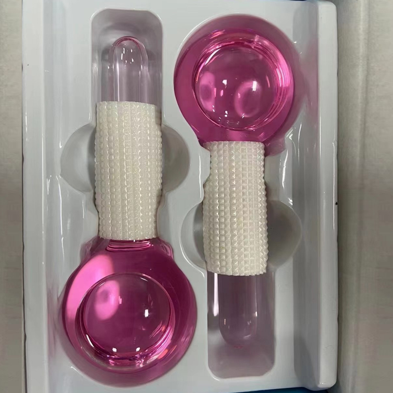 【iLoveyouso Store】1/2Pcs Box Crystal Ice Hockey Roller Energy Massage Facial Crystal Ball Massager Water Wave Ice Globes Skin Care.
